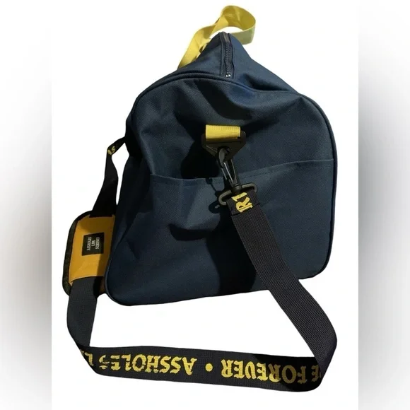 Ass Holes Live forever Emotional Baggage gym travel duffel bag adjustable strap - Picture 4 of 4